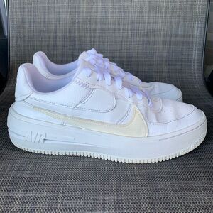 Nike Air Force 1 PLT.AF.ORM White Women's Sneakers Sport Shoes Size 8.5
